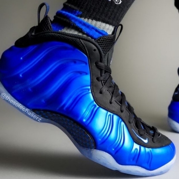 Nike Other - NWT Nike Men's Blue and Black Foamposite 1  Sneakers